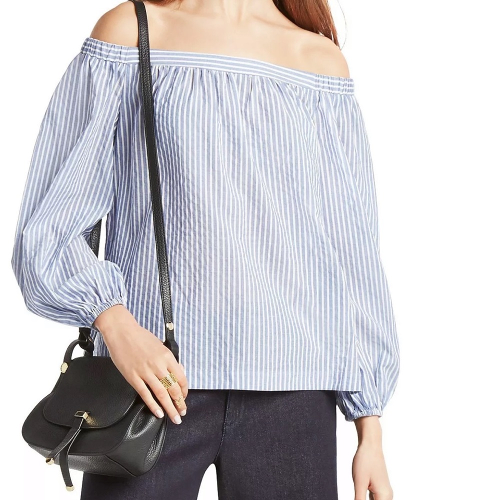 BCBGMAXAZRIA OFF THE SHOULDER
